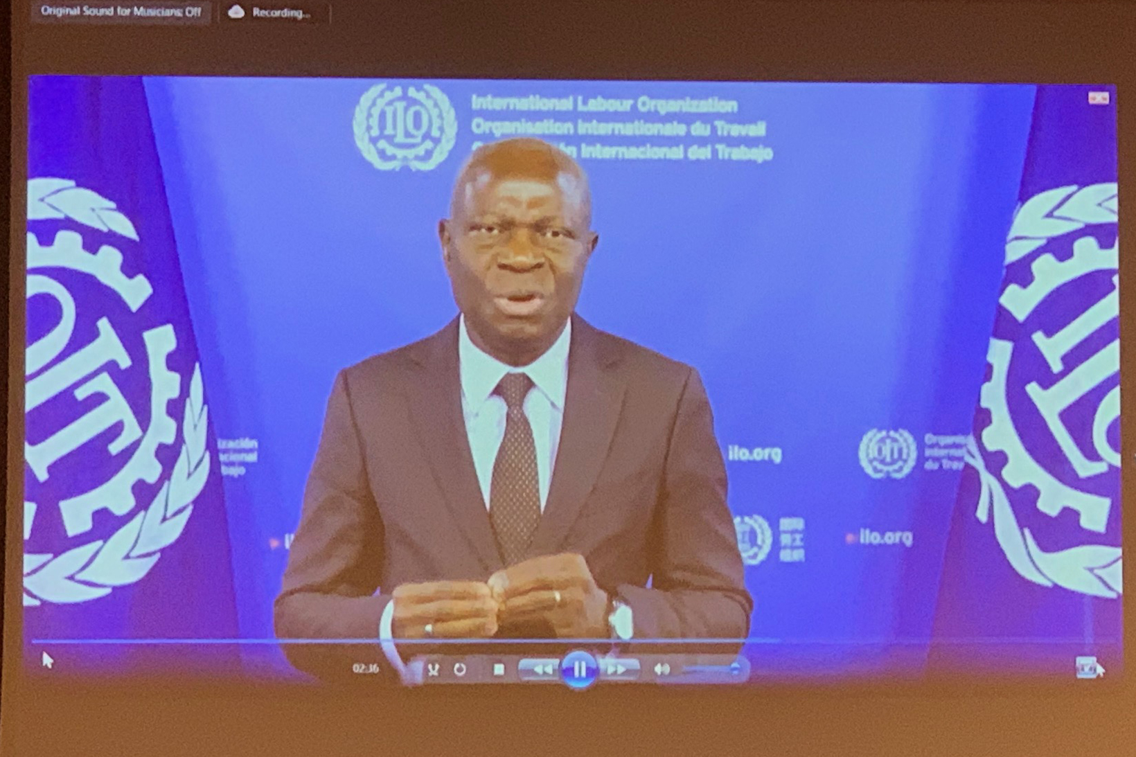In His Video Address Un Water Chair Gilbert Houngbo Said The Most